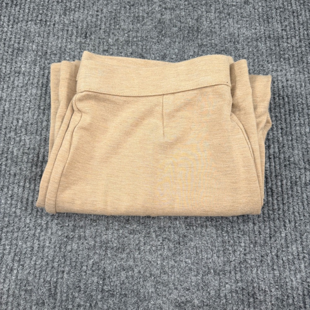 J.Jill Wearever Collection Women S Tan Seamed Wide Leg Knit Pants Quite Luxury